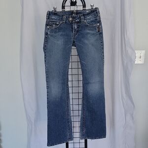 Silver "Tuesday" Jeans, Blue, 28x32.